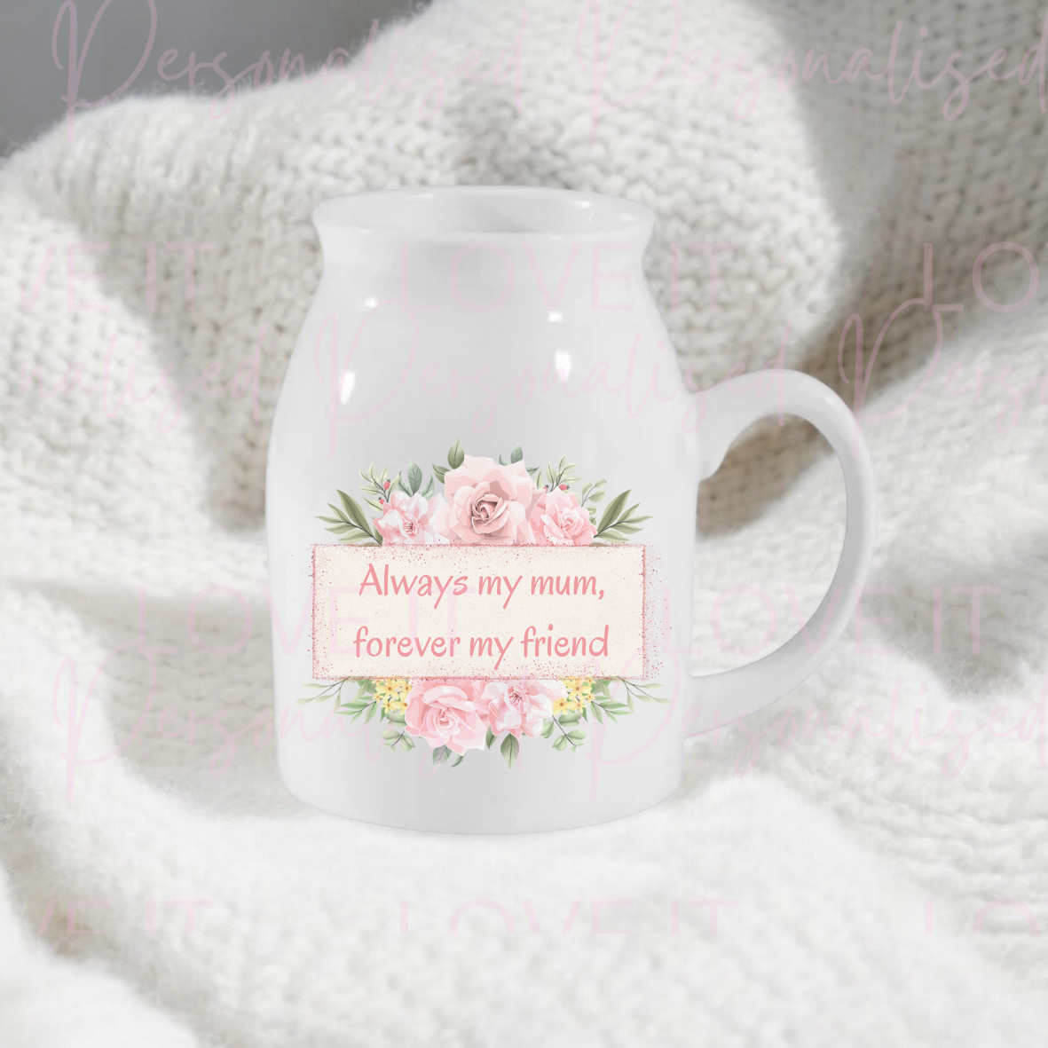 Always My… Forever My Friend Ceramic Vase/Milk Jug