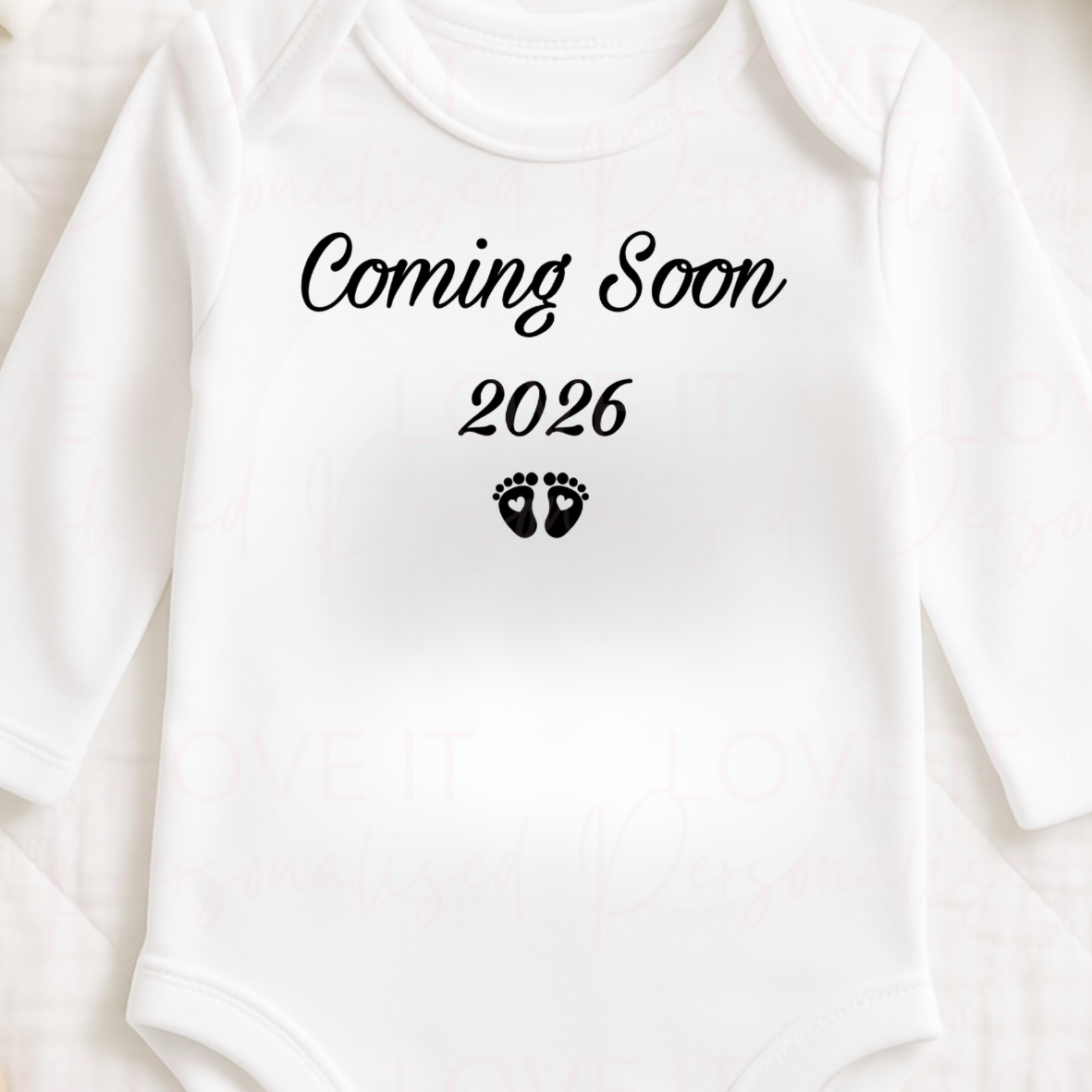 Baby/Pregnancy Announcement Baby Bodysuit - Coming Soon 2026