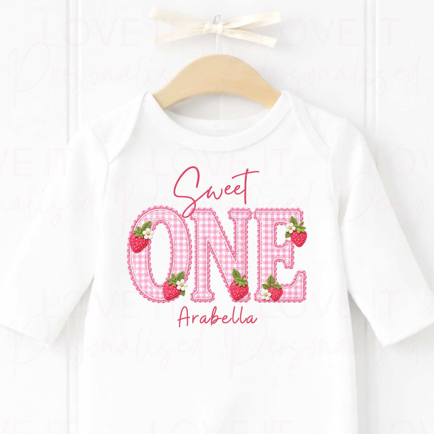 Personalised Sweet One Birthday Outfit - Bodysuit/Sleepsuit/T-Shirt