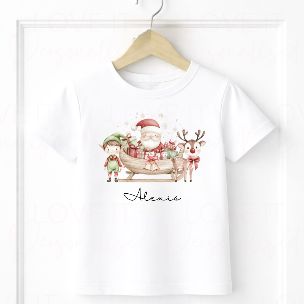 Personalised Children's Christmas T-Shirt/Sweatshirt