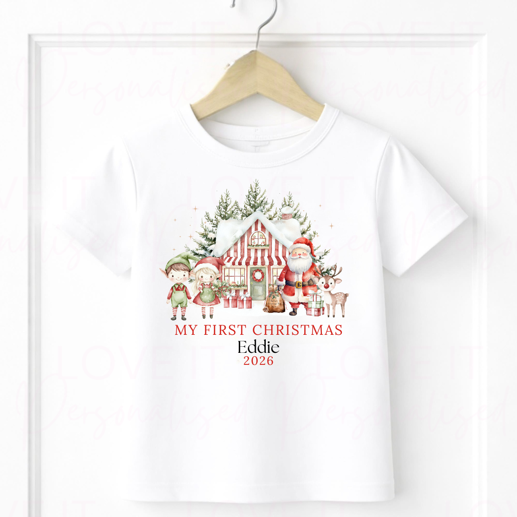 Personalised Children's First Christmas T-Shirt/Sweatshirt