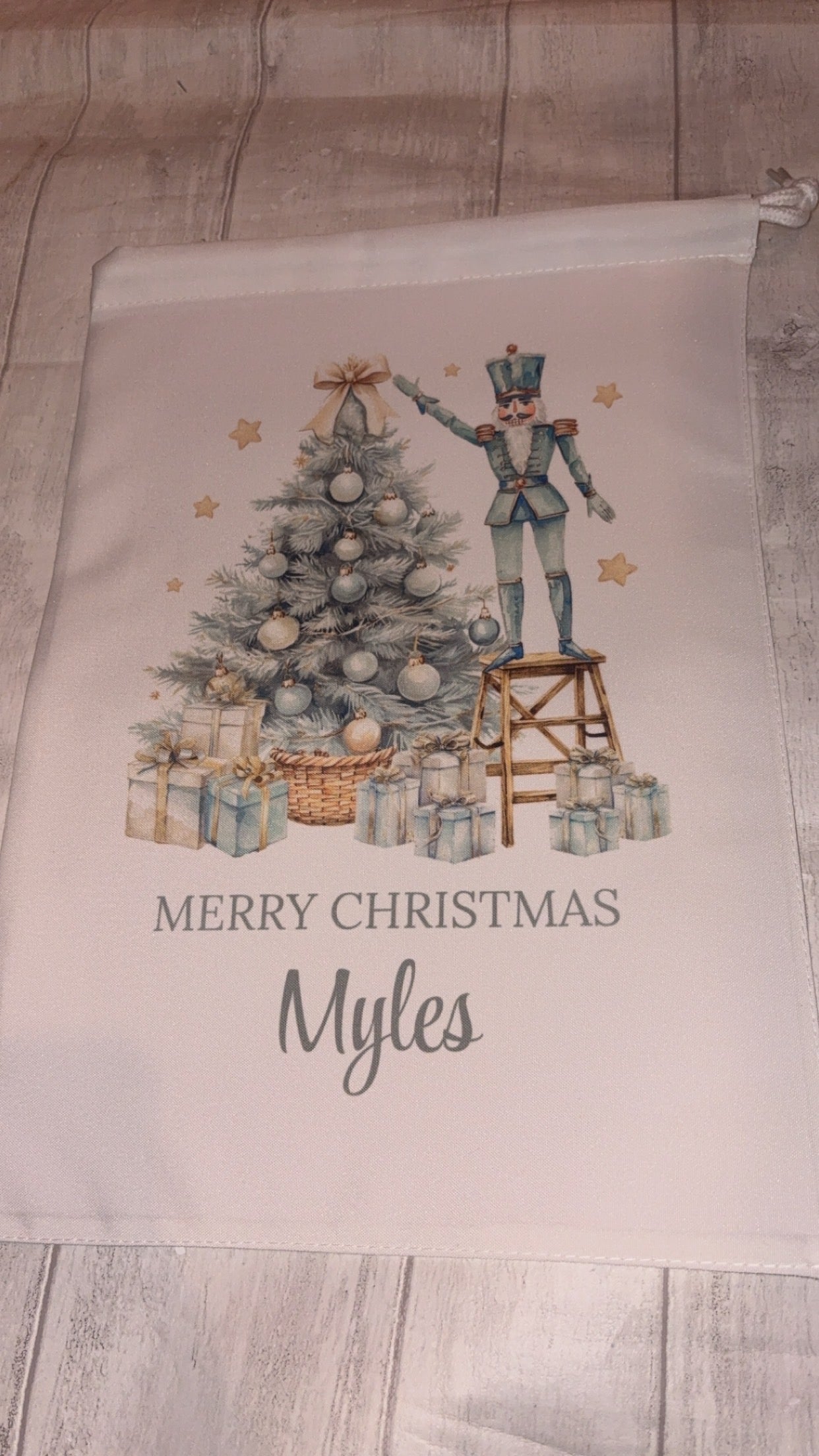 Personalised Christmas Eve Bag - Nutcracker Design