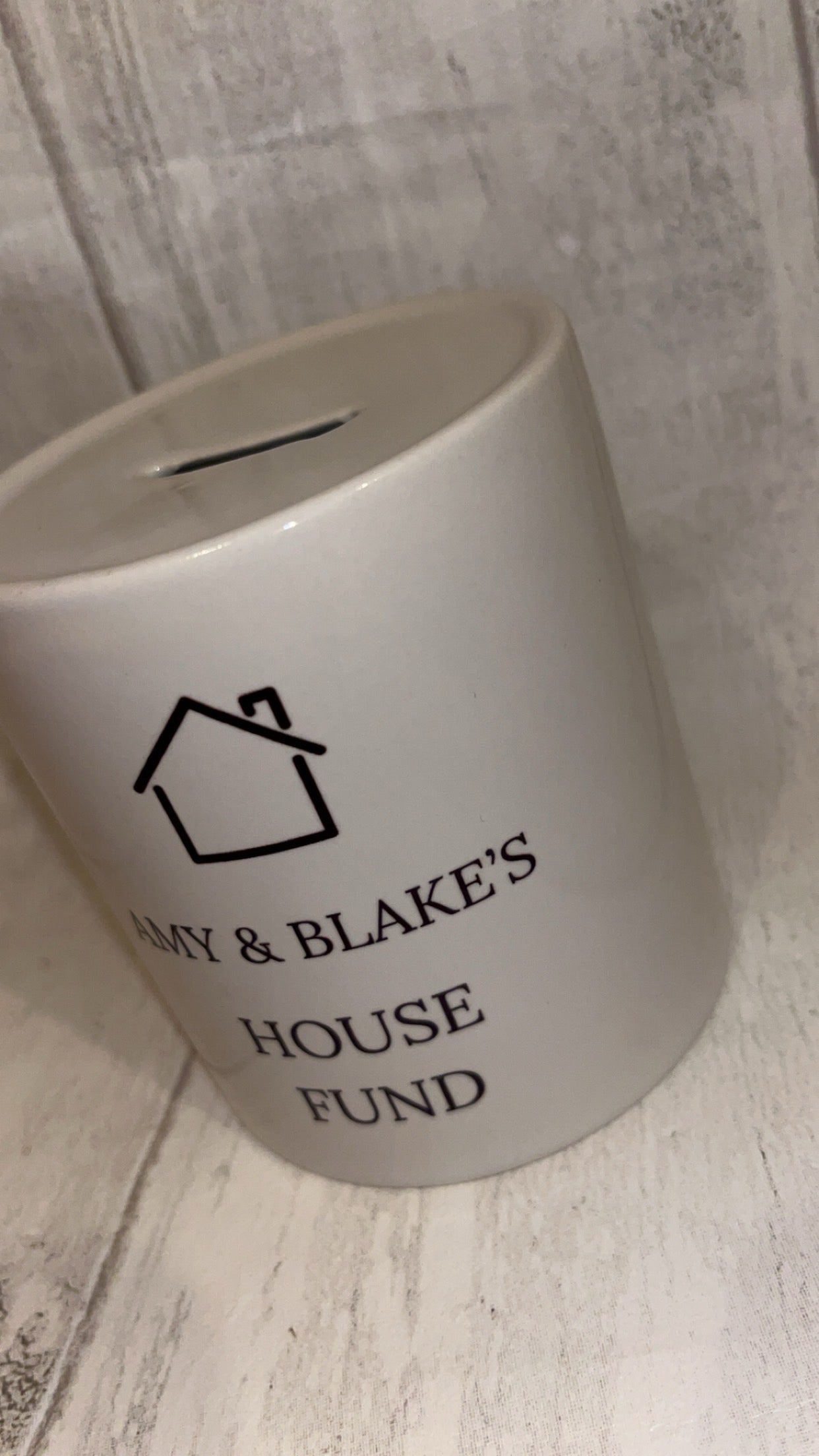 Personalised House Fund Money Box