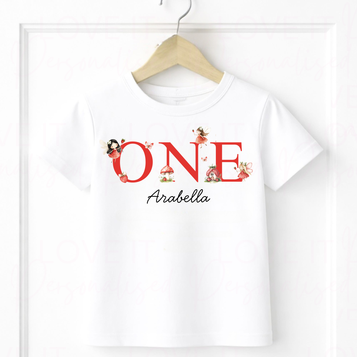 Personalised Strawberry Birthday T-Shirt
