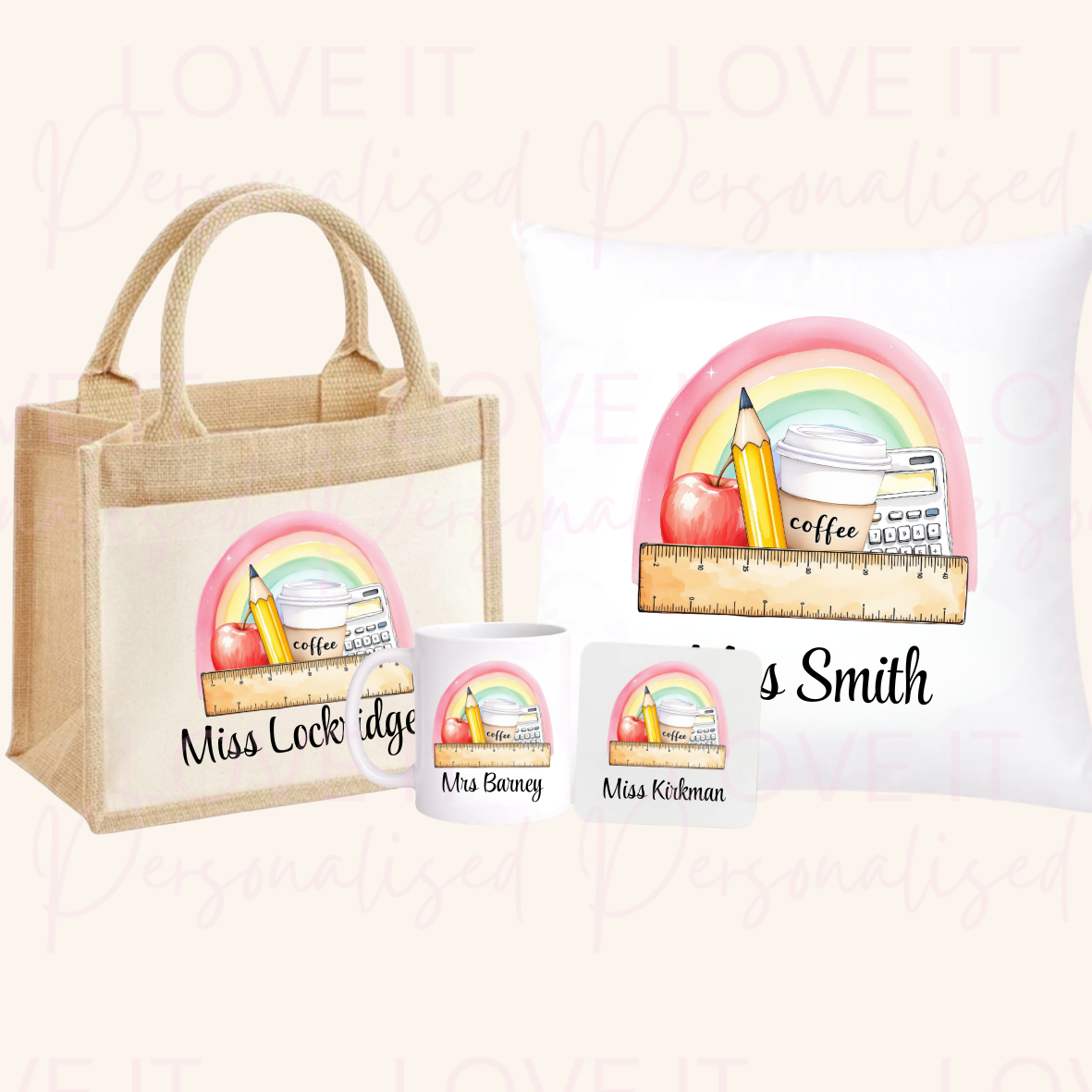 Personalised Rainbow Teacher Gifts