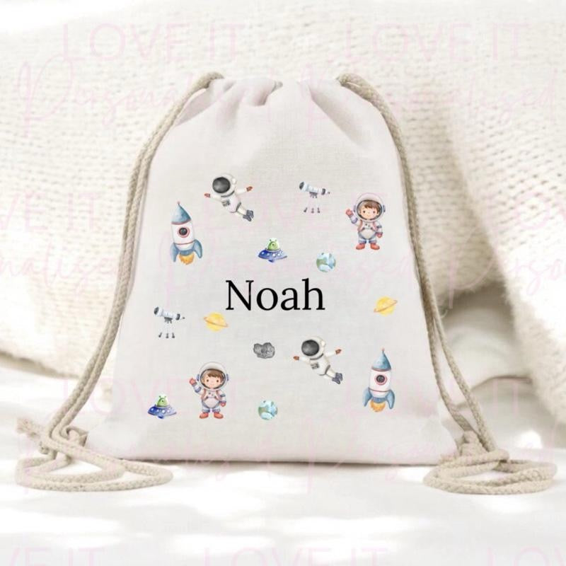 Personalised Children’s Drawstring Pe/Swim Bag - Multiple designs