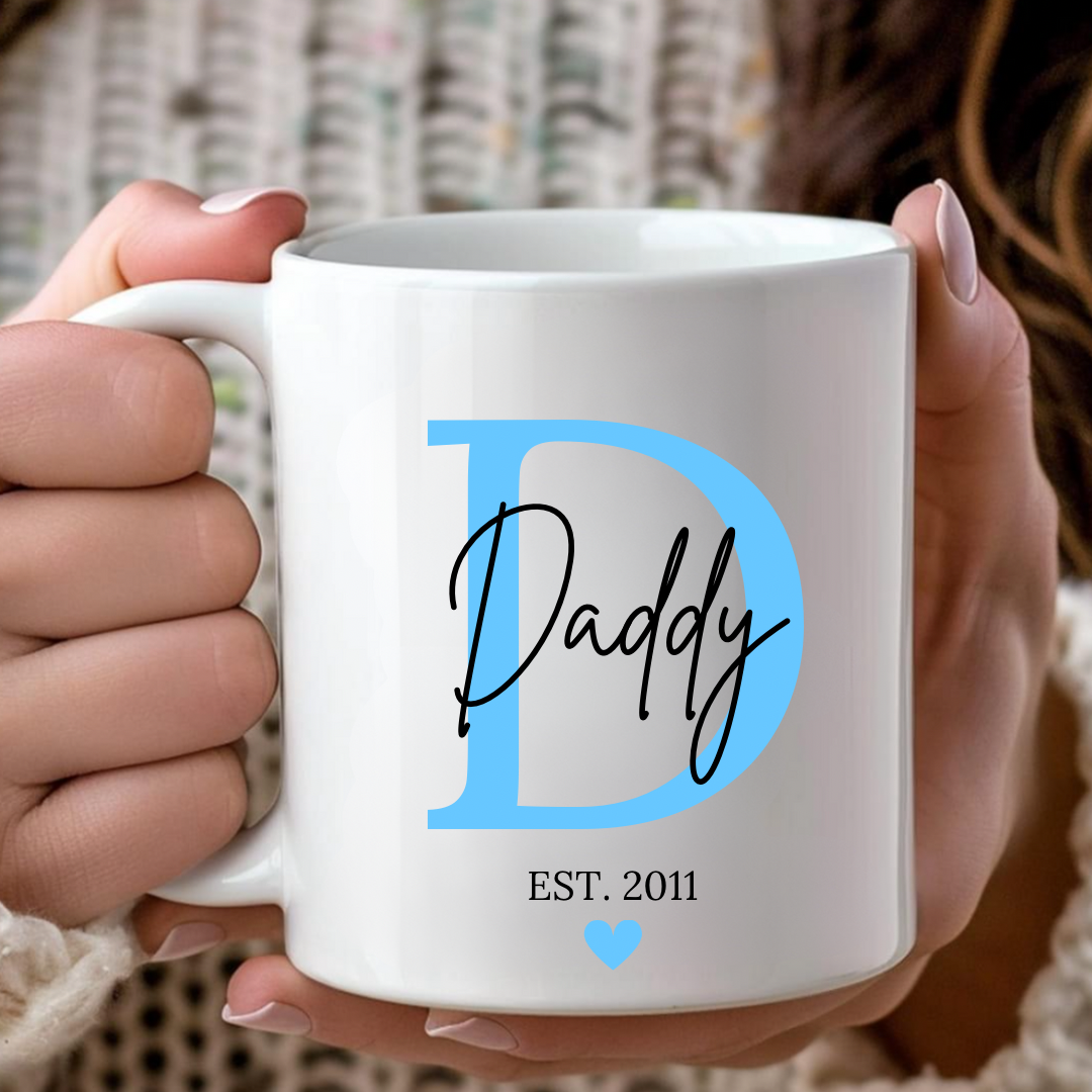 Daddy Initial Mug