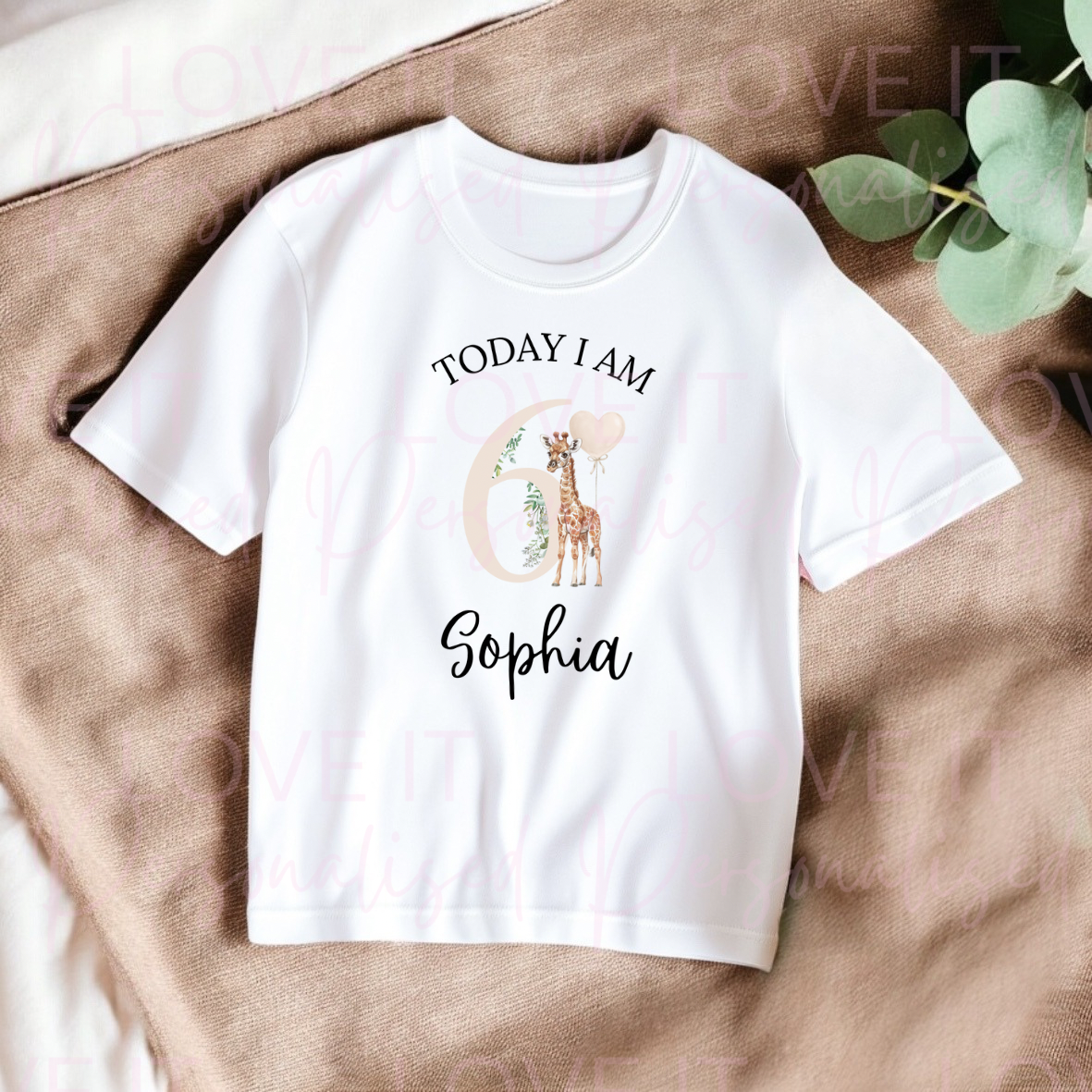 Personalised Animal Children's Birthday Bodysuit/T-Shirt
