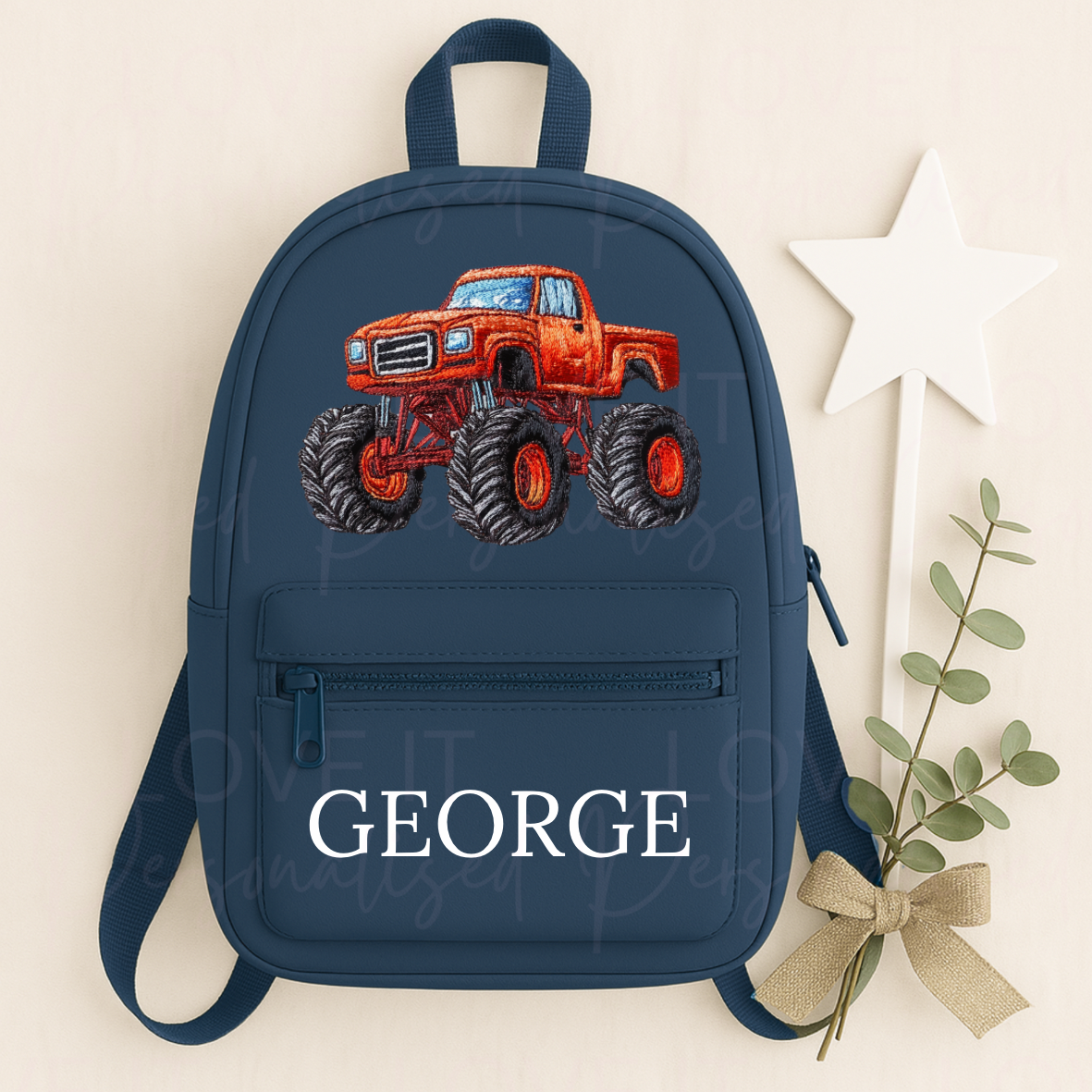 Personalised Children’s Monster Truck Backpack