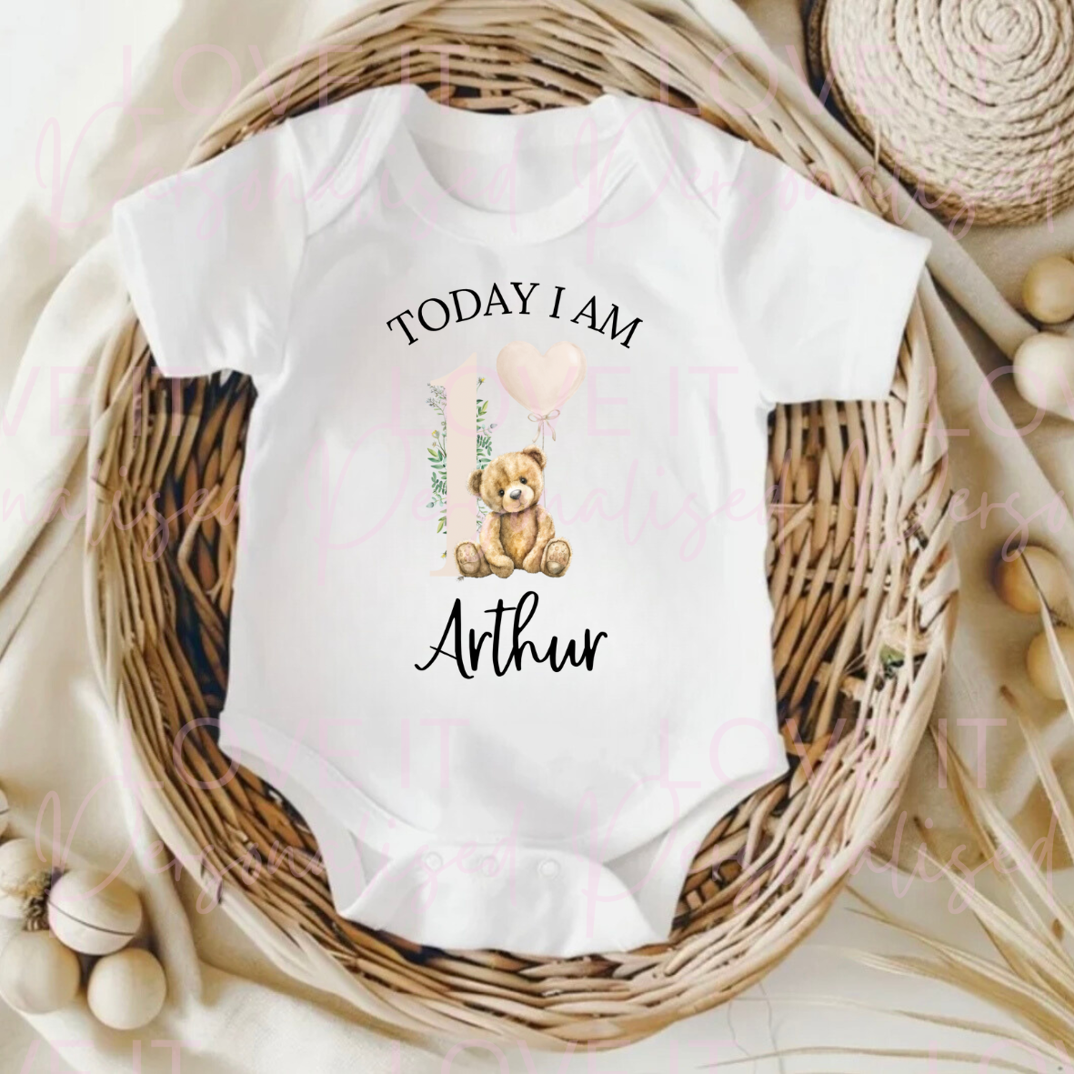 Personalised Animal Children's Birthday Bodysuit/T-Shirt