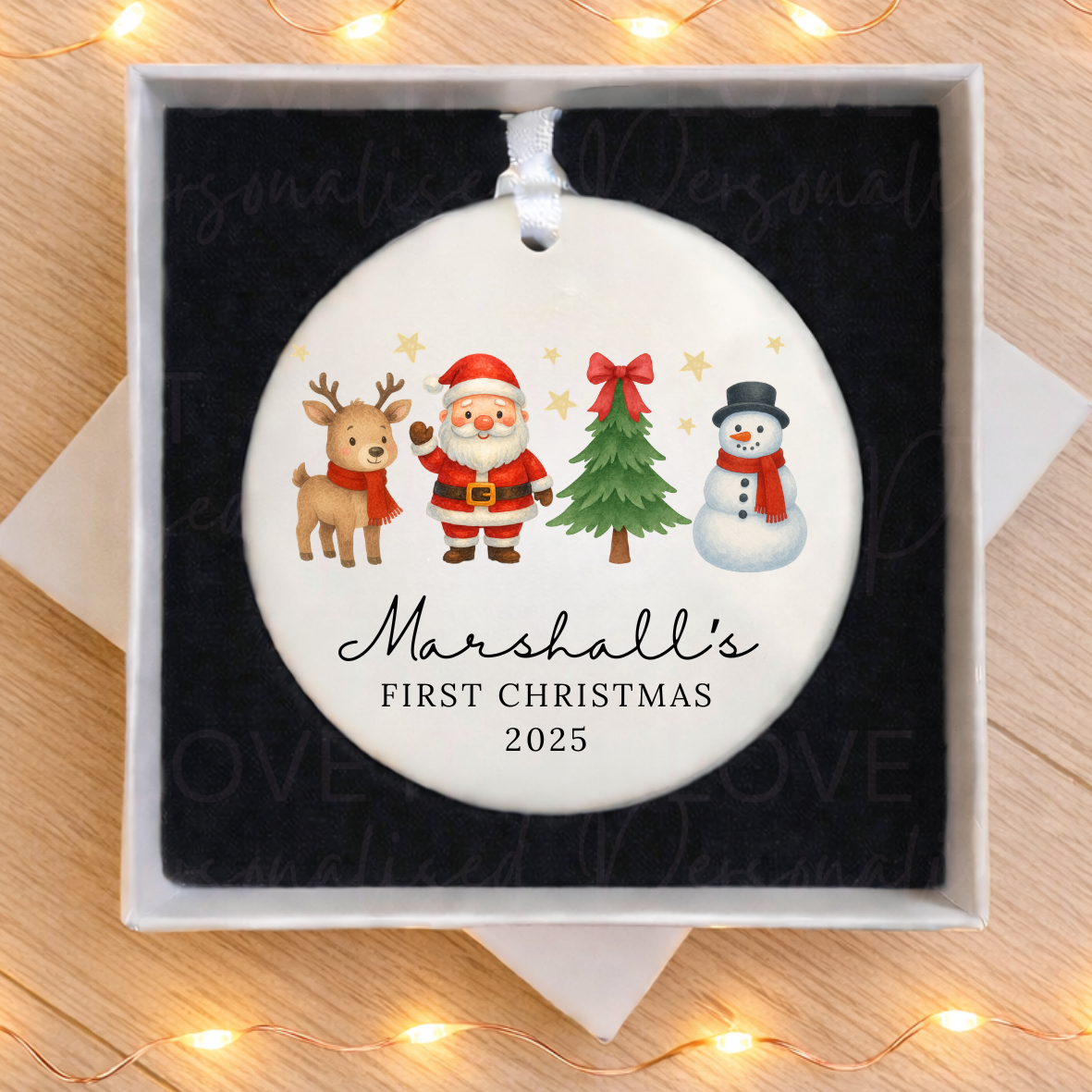 Personalised First Christmas Ceramic Ornament