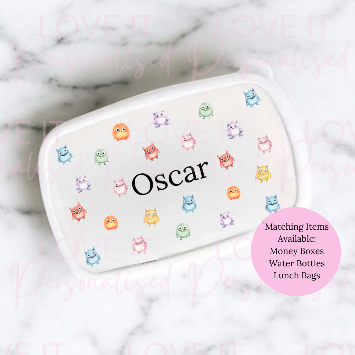 Personalised Monster Lunch/Snack Box