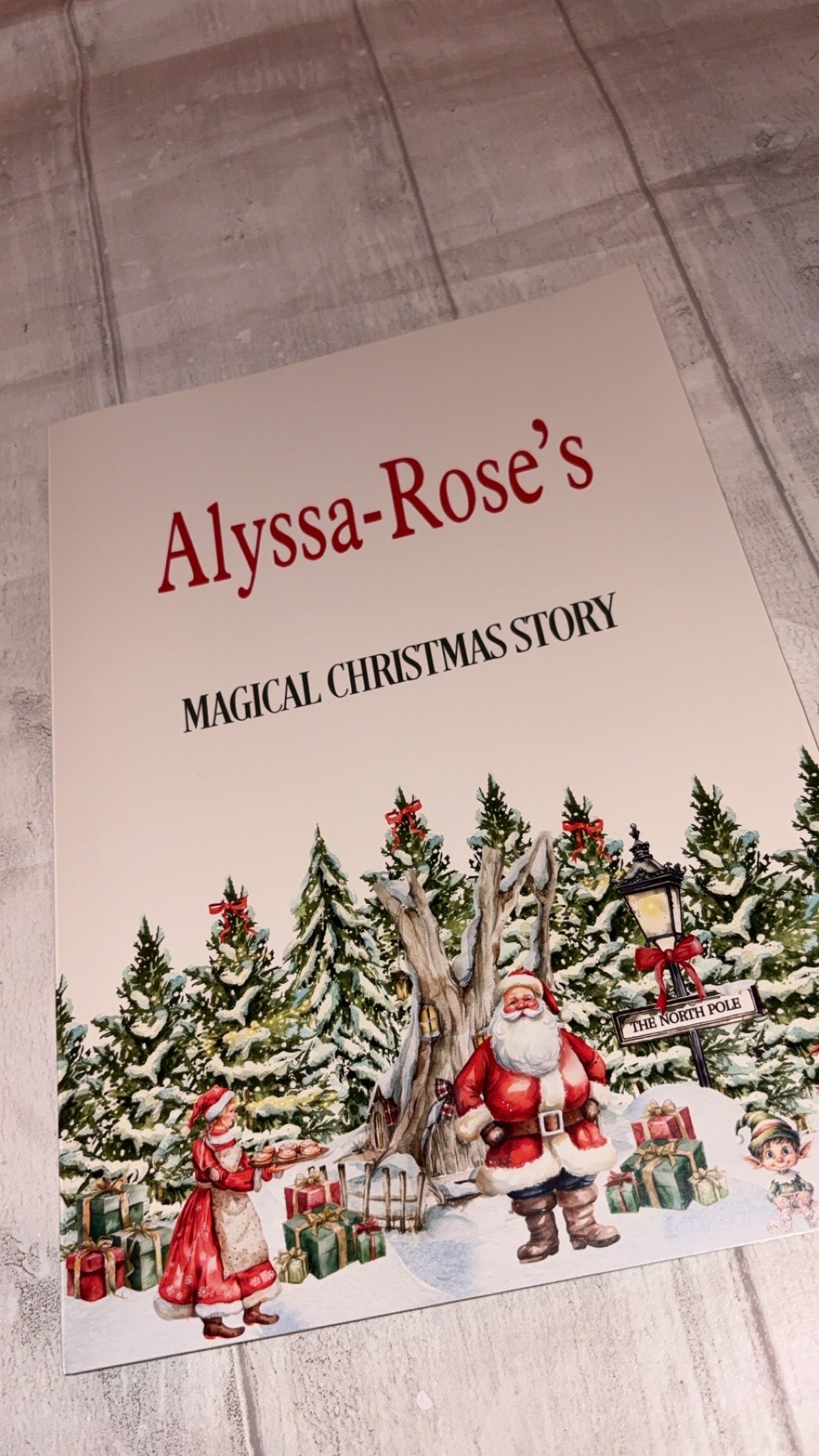 Personalised Christmas Story Booklet