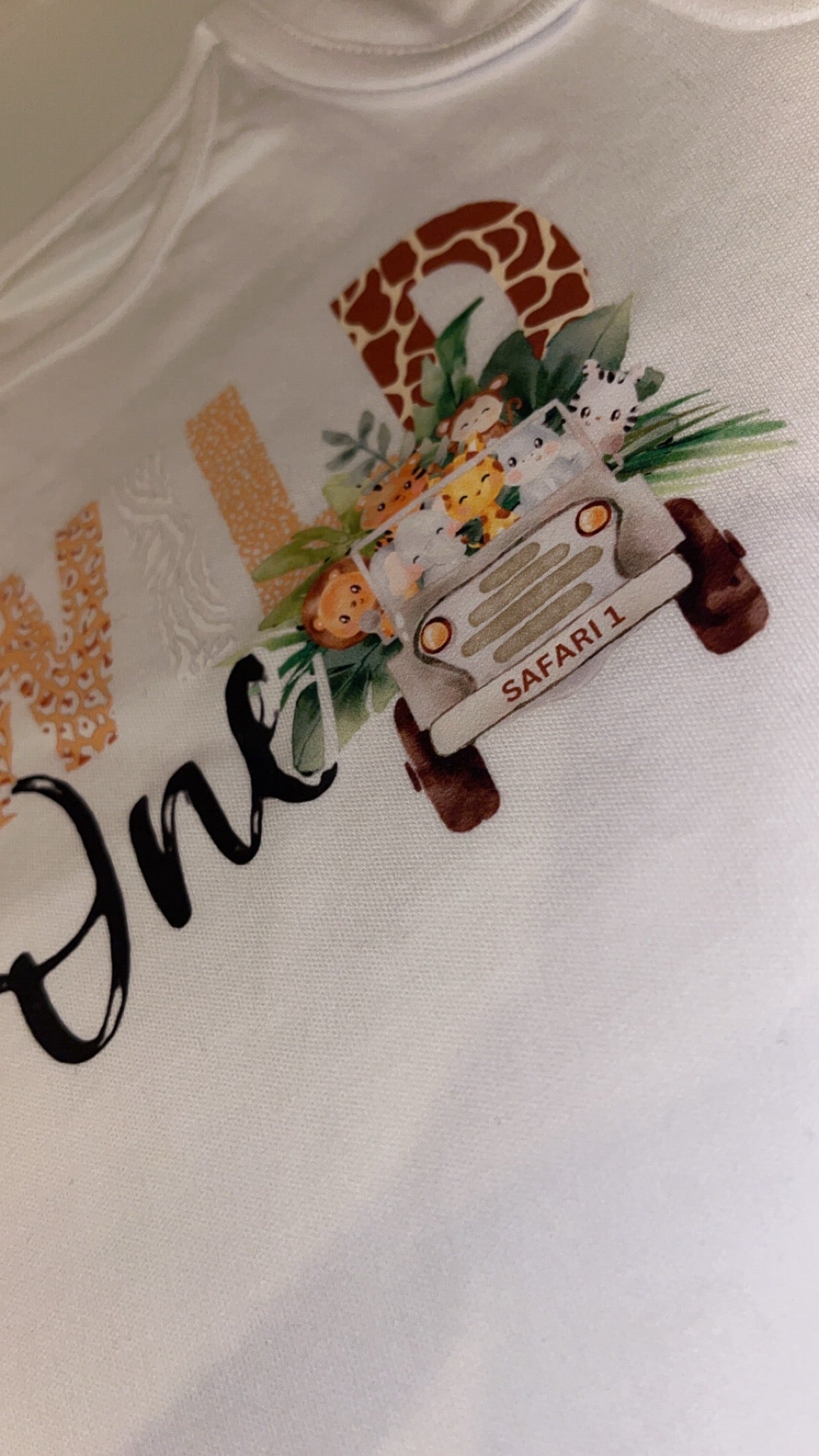 Wild One Safari Birthday Bodysuit