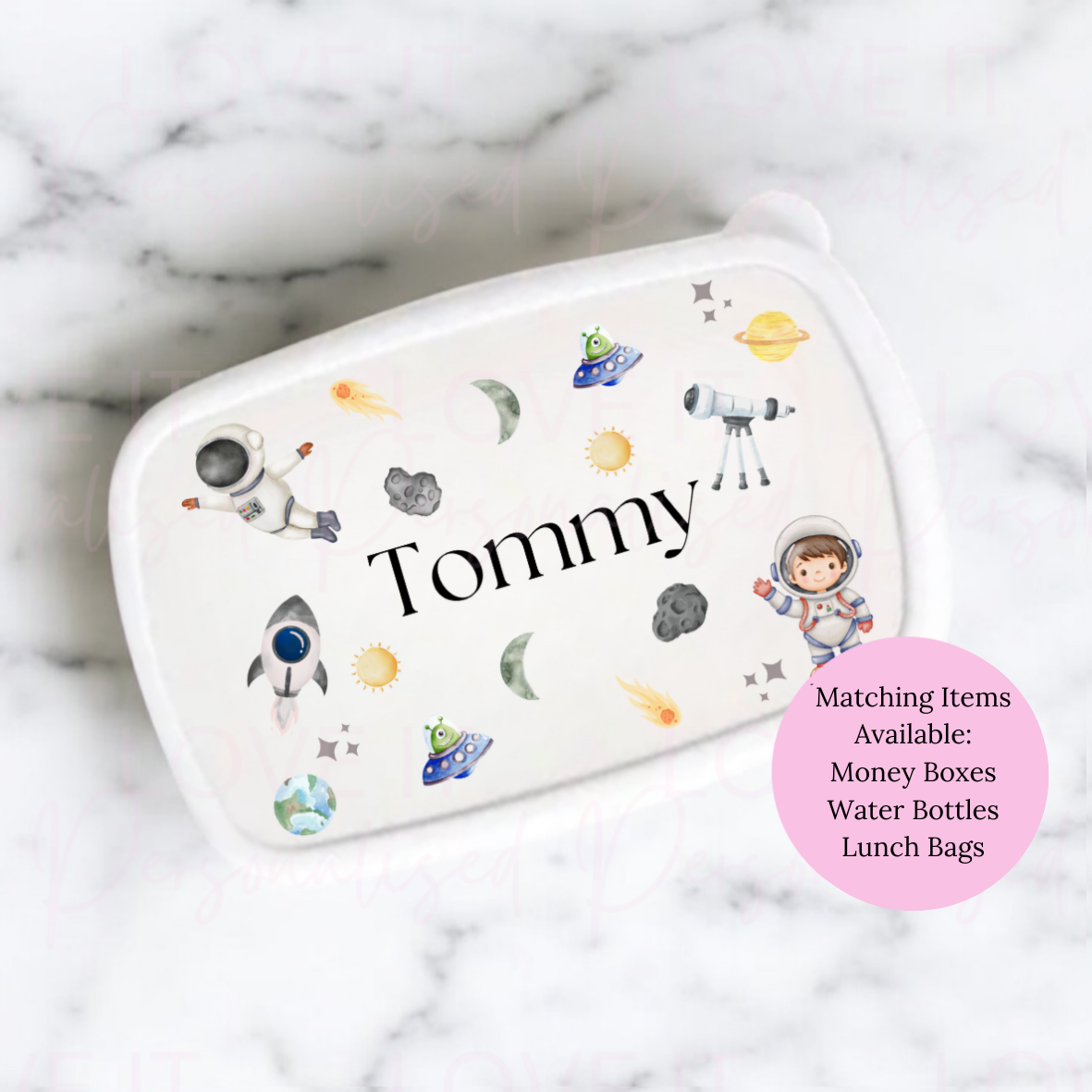 Personalised Space Lunch/Snack Box