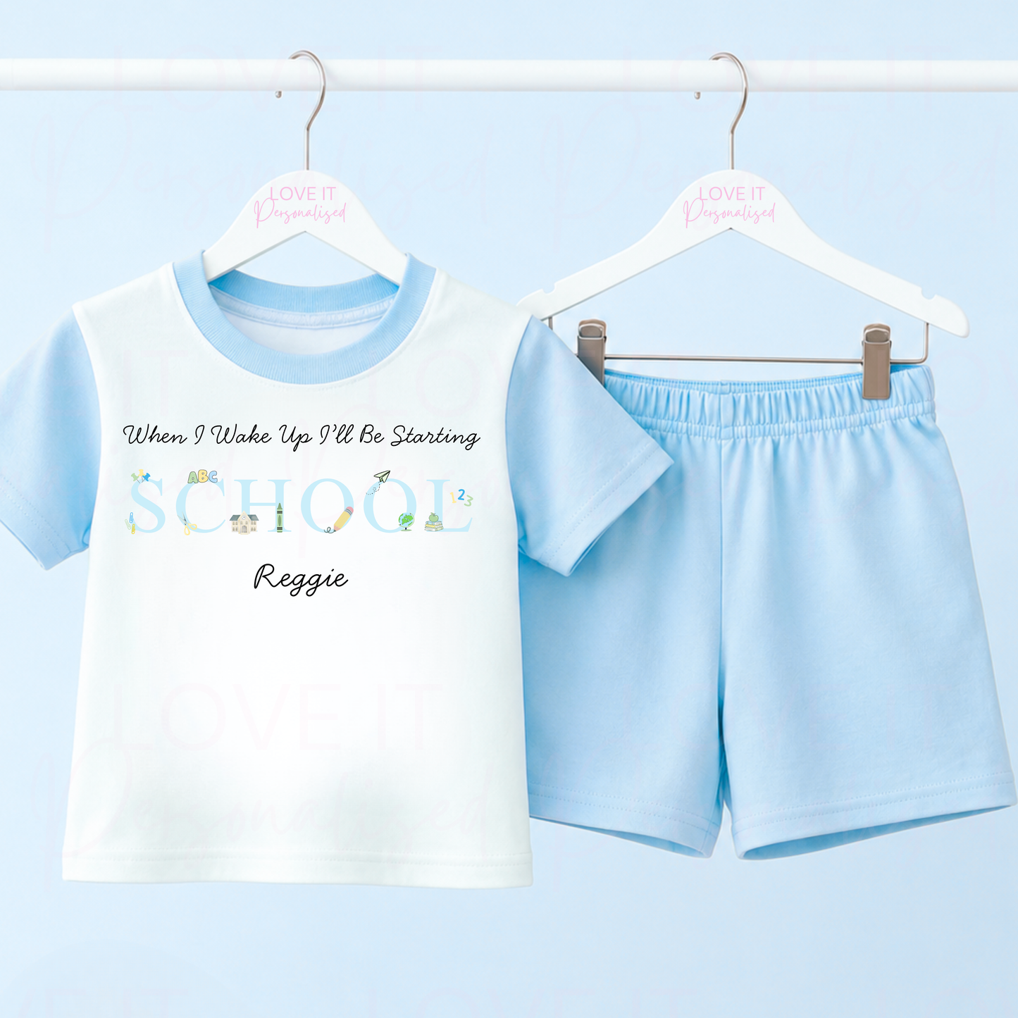 Personalised Starting Nursery/School Short Pyjamas