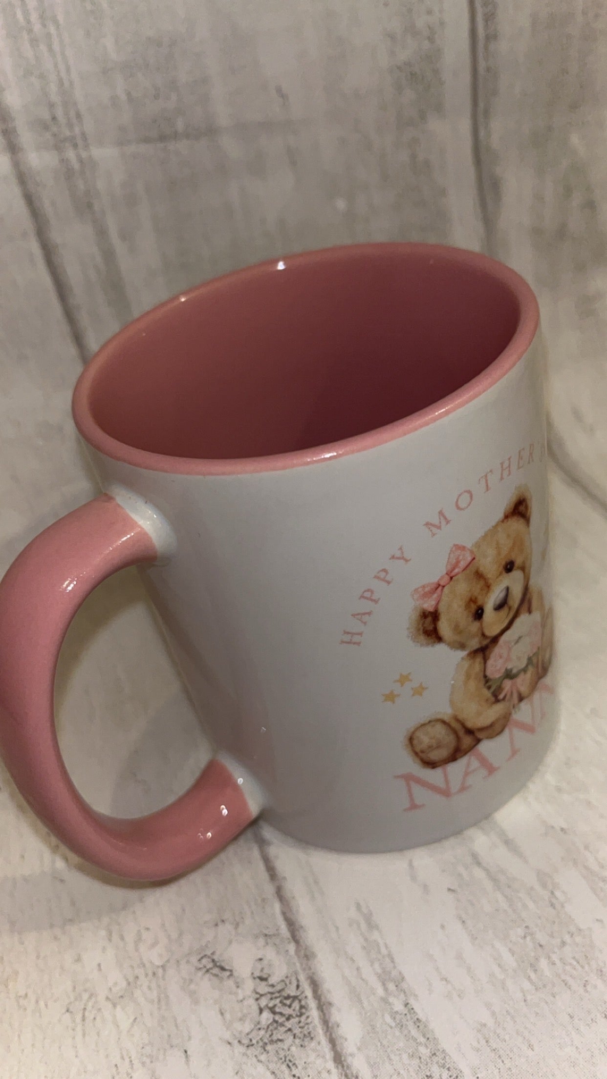 Pink Happy Mother's Day Nanny Mug
