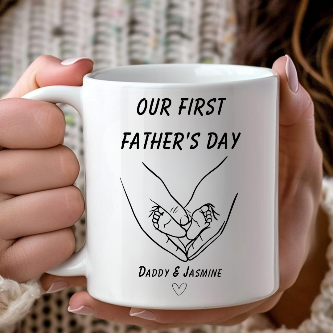 Personalised Our First Father’s Day Mug