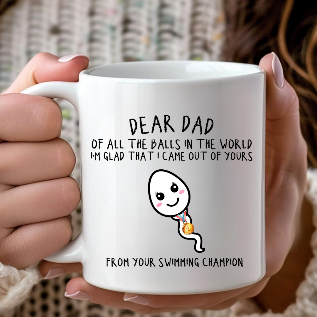 Out Of All The Balls Dad Funny Mug