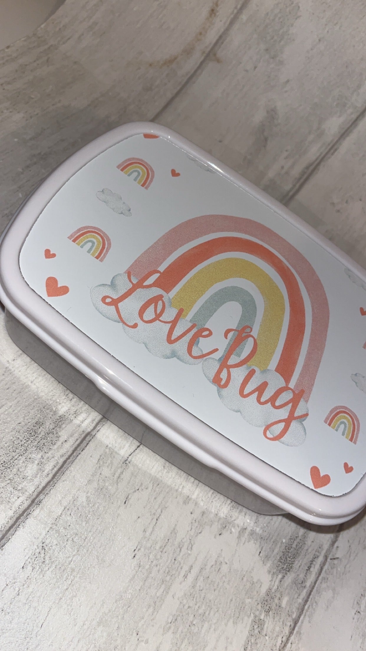 Personalised Rainbow Lunch/Snack Box