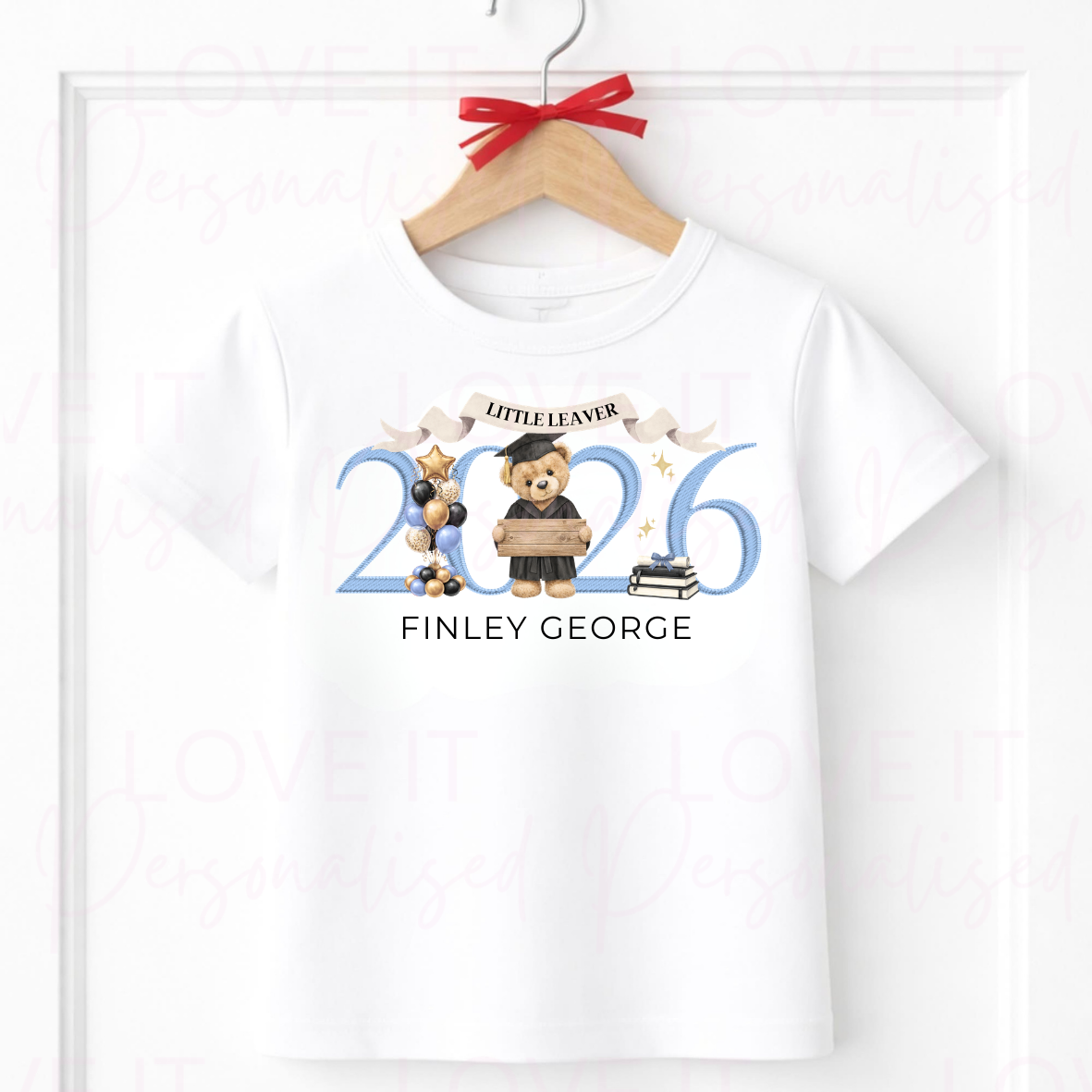 Personalised 2026 Nursery/Pre School Graduate Leavers T-shirt - Bear Design