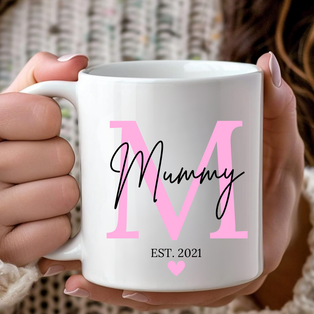 Mummy Initial Mug