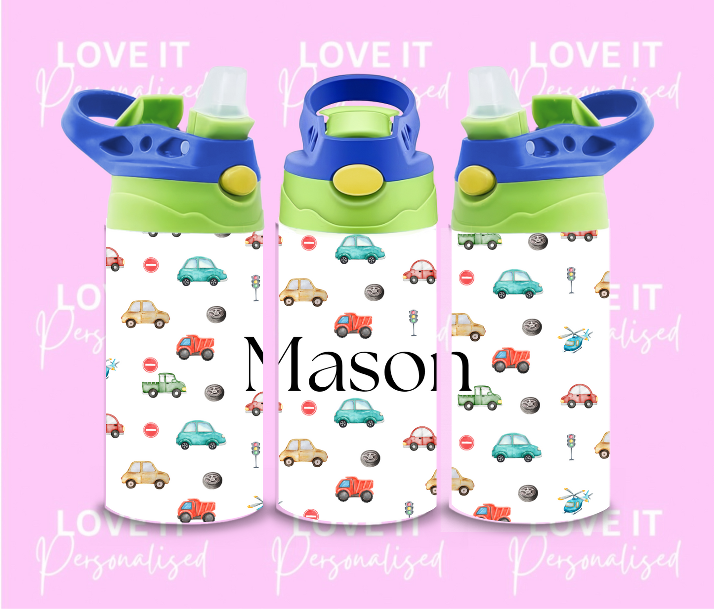 Personalised Transport 12oz Water Bottle