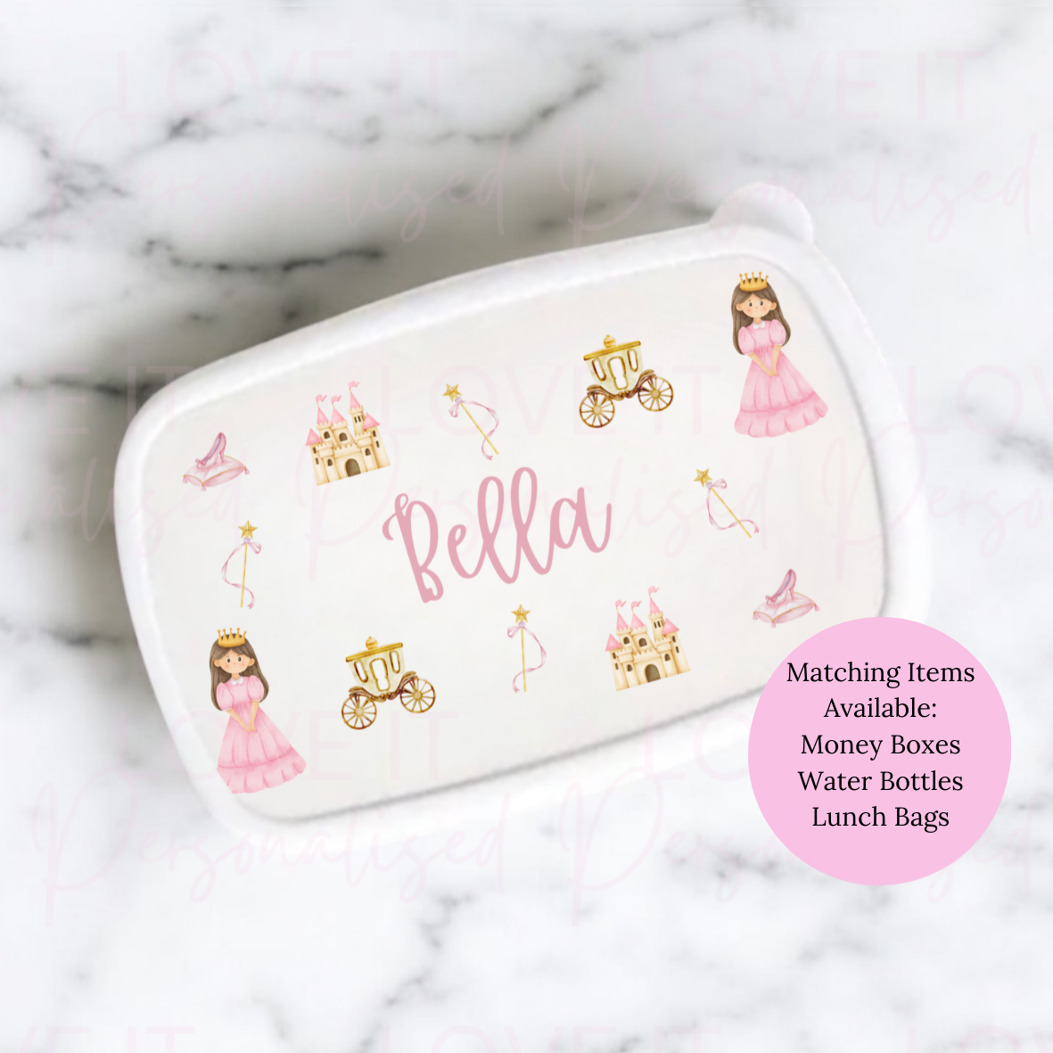 Personalised Princess Lunch/Snack Box
