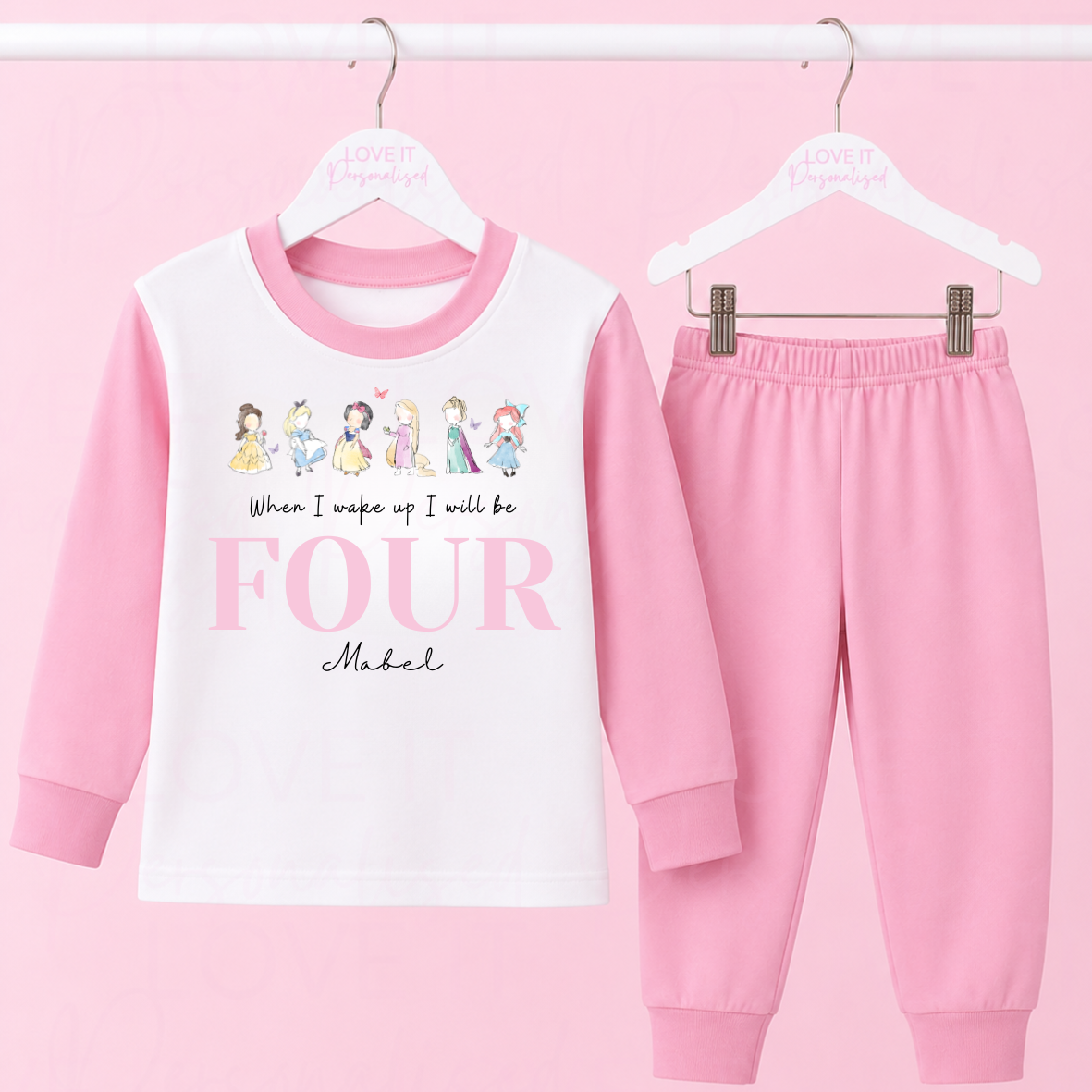 Personalised Princess Birthday Pyjamas - Any Age