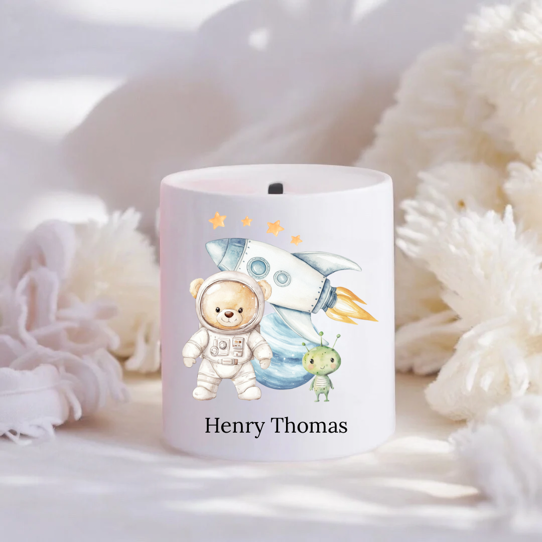 Personalised Space Money Box