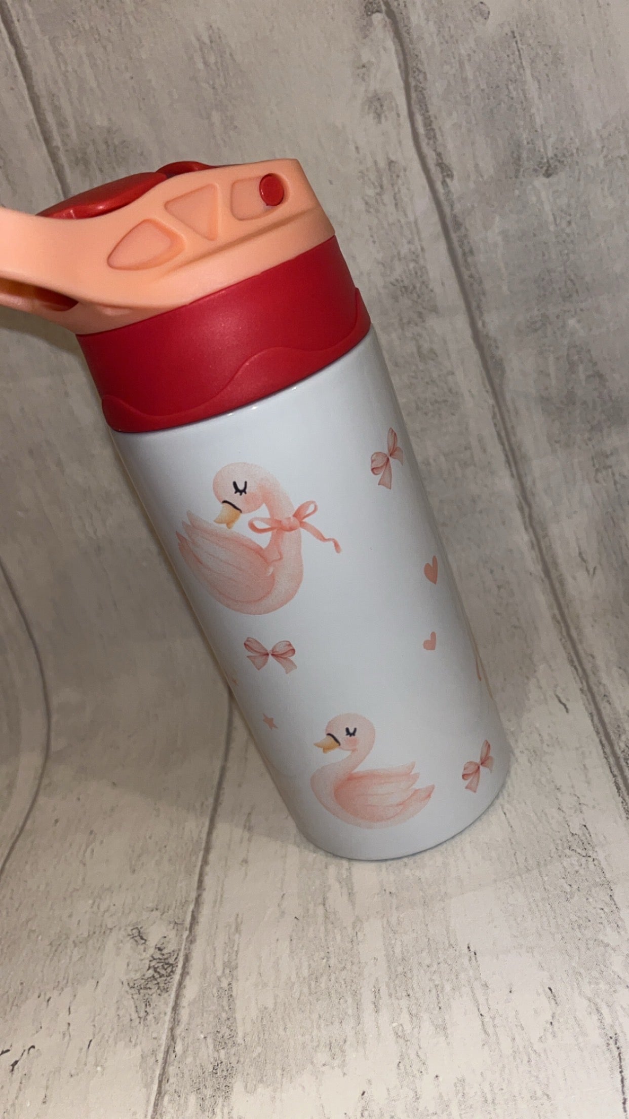 Personalised Swan 12oz Water Bottle
