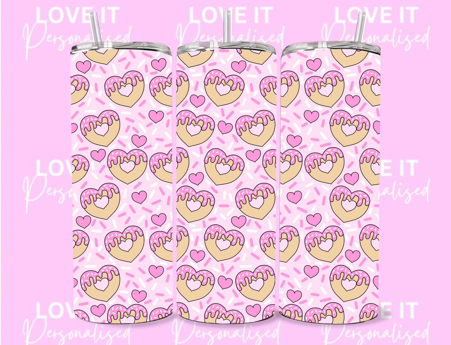 Heart Doughnut 20oz Tumbler