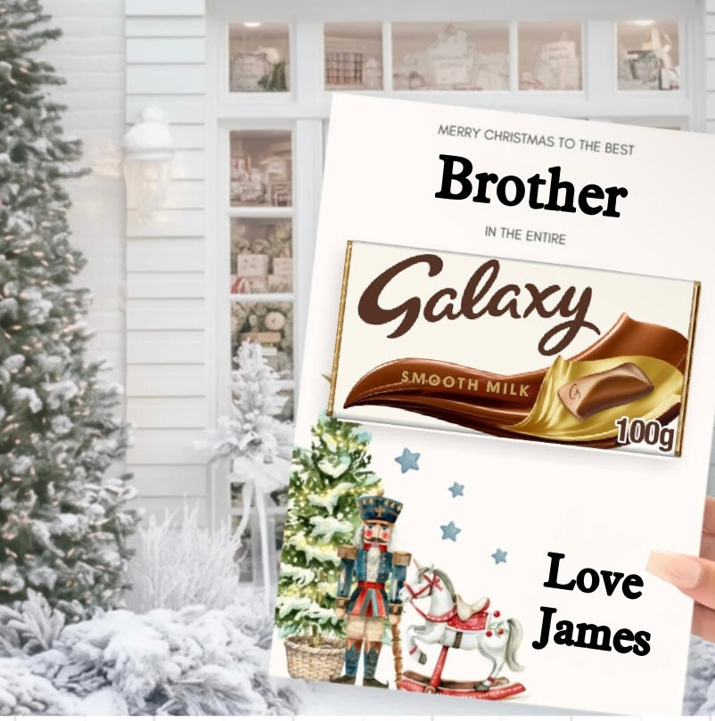Personalised Merry Christmas Galaxy Board Pink or Blue PRINT ONLY