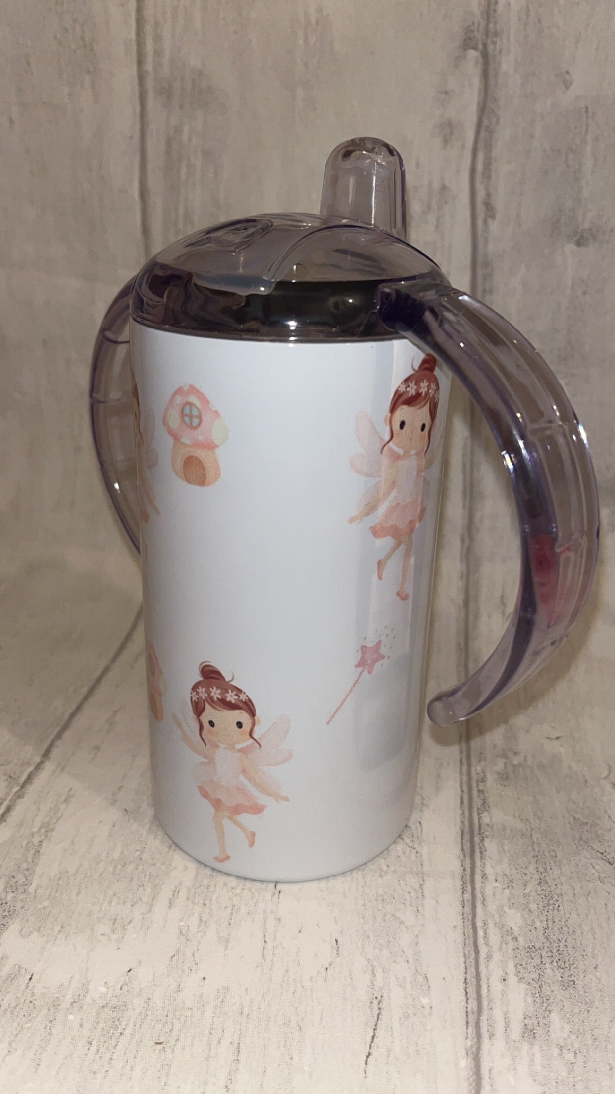 Personalised Fairy Children's Sippy Cup (two lids)