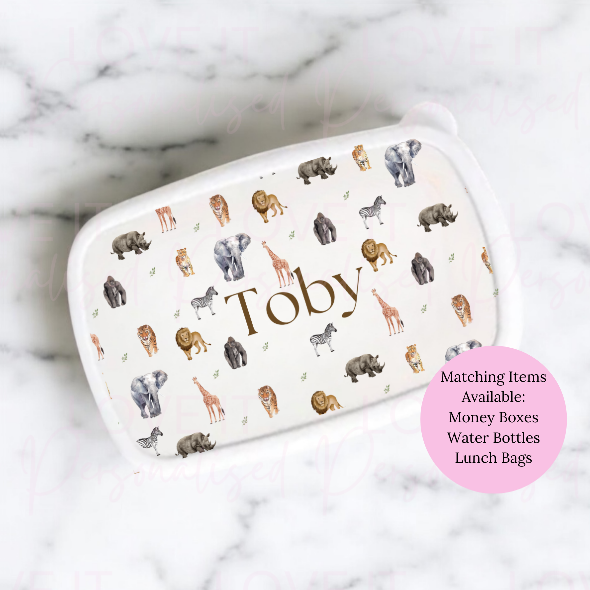 Personalised Safari Lunch/Snack Box