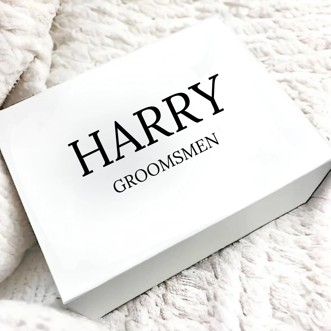 Personalised Groomsman Magnetic Gift Box