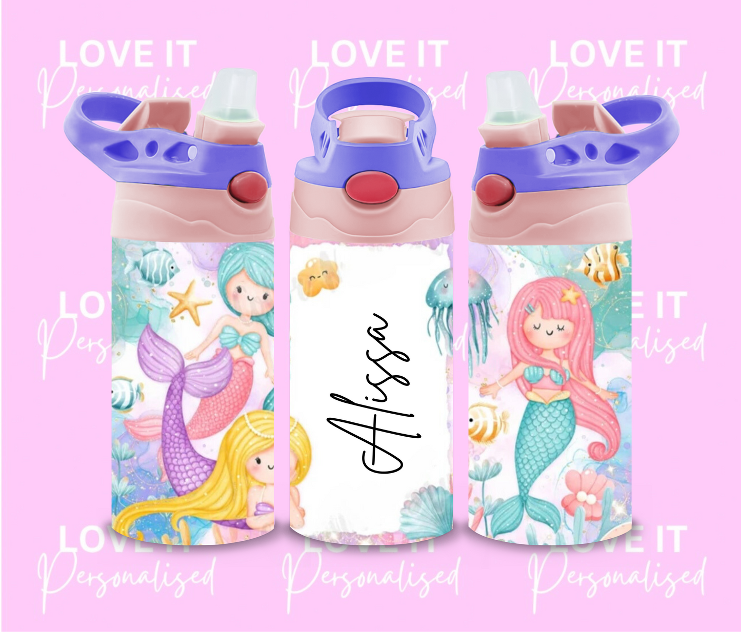 Personalised Mermaid Children’s Water Bottle