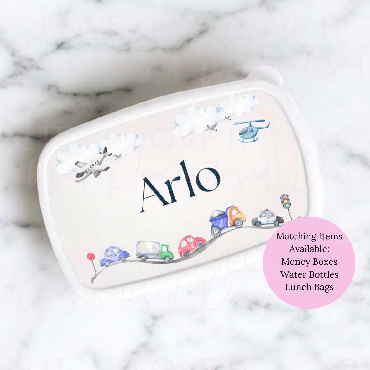 Personalised Car Lunch/Snack Box