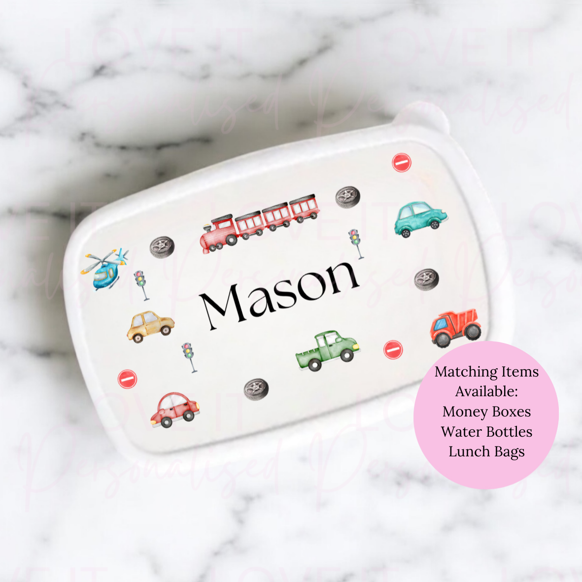 Personalised Transport Lunch/Snack Box