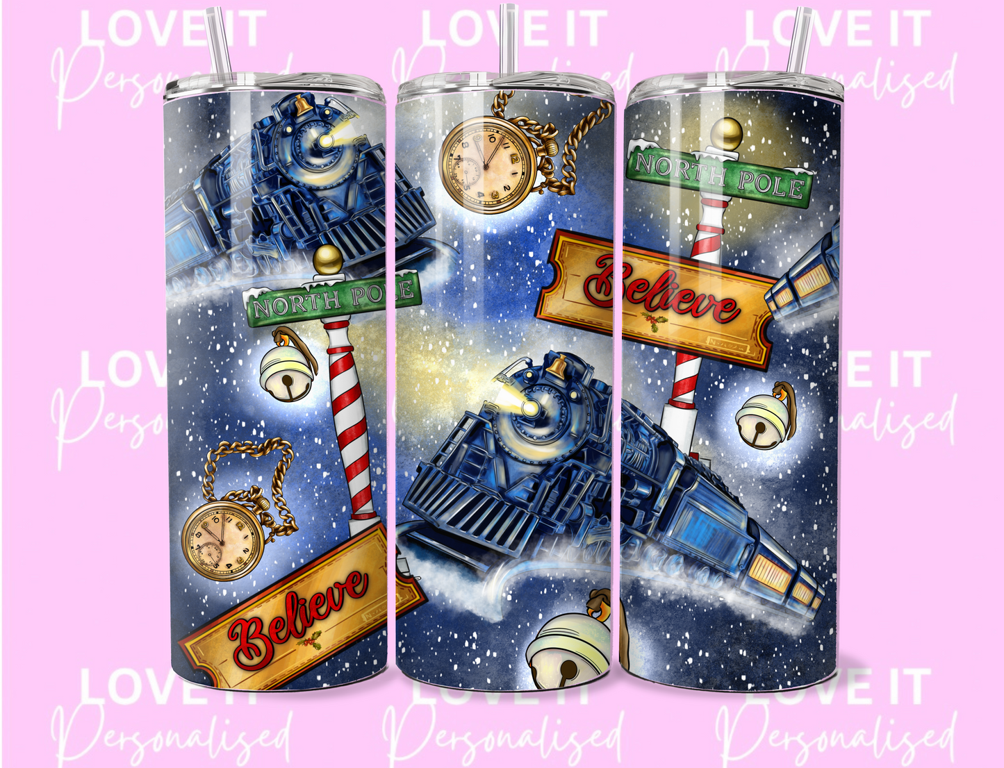 Believe Train 12/20oz Tumbler