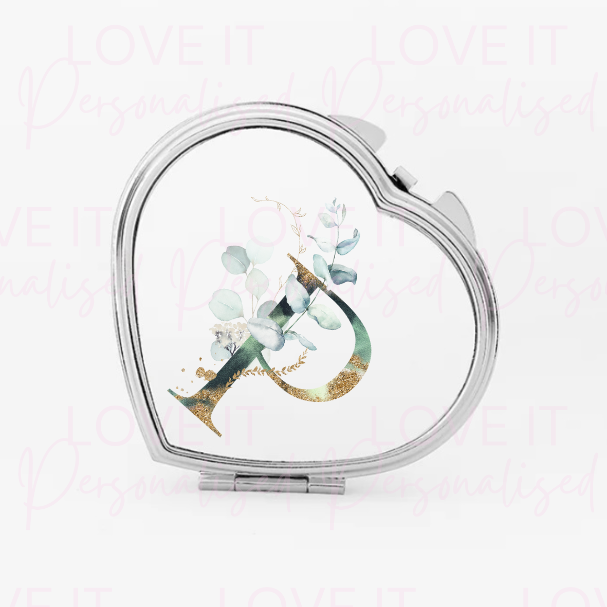 Personalised Initial Heart Mirror