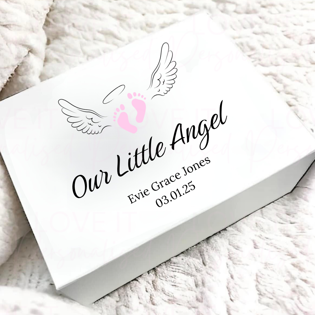 Personalised Baby Loss Memorial Magnetic Gift/Memory Box