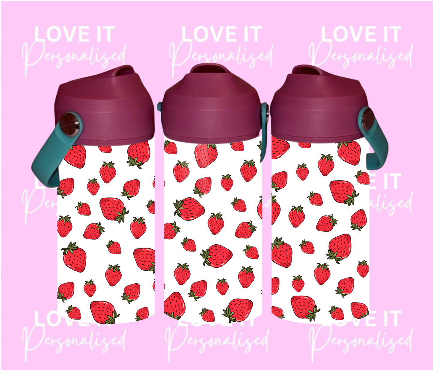 Strawberry 12oz Water Bottle