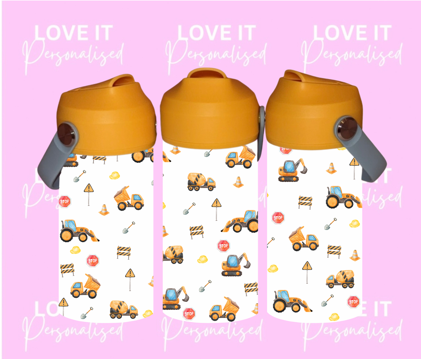Construction 12oz Water Bottle