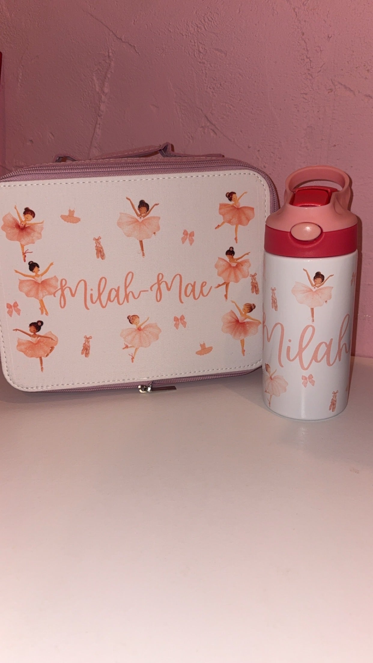 Personalised Matching Water Bottle & Lunch Bag Deal - Multiple Designs