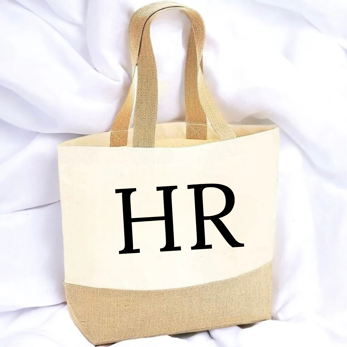 Personalised Initial Canvas Tote Bag