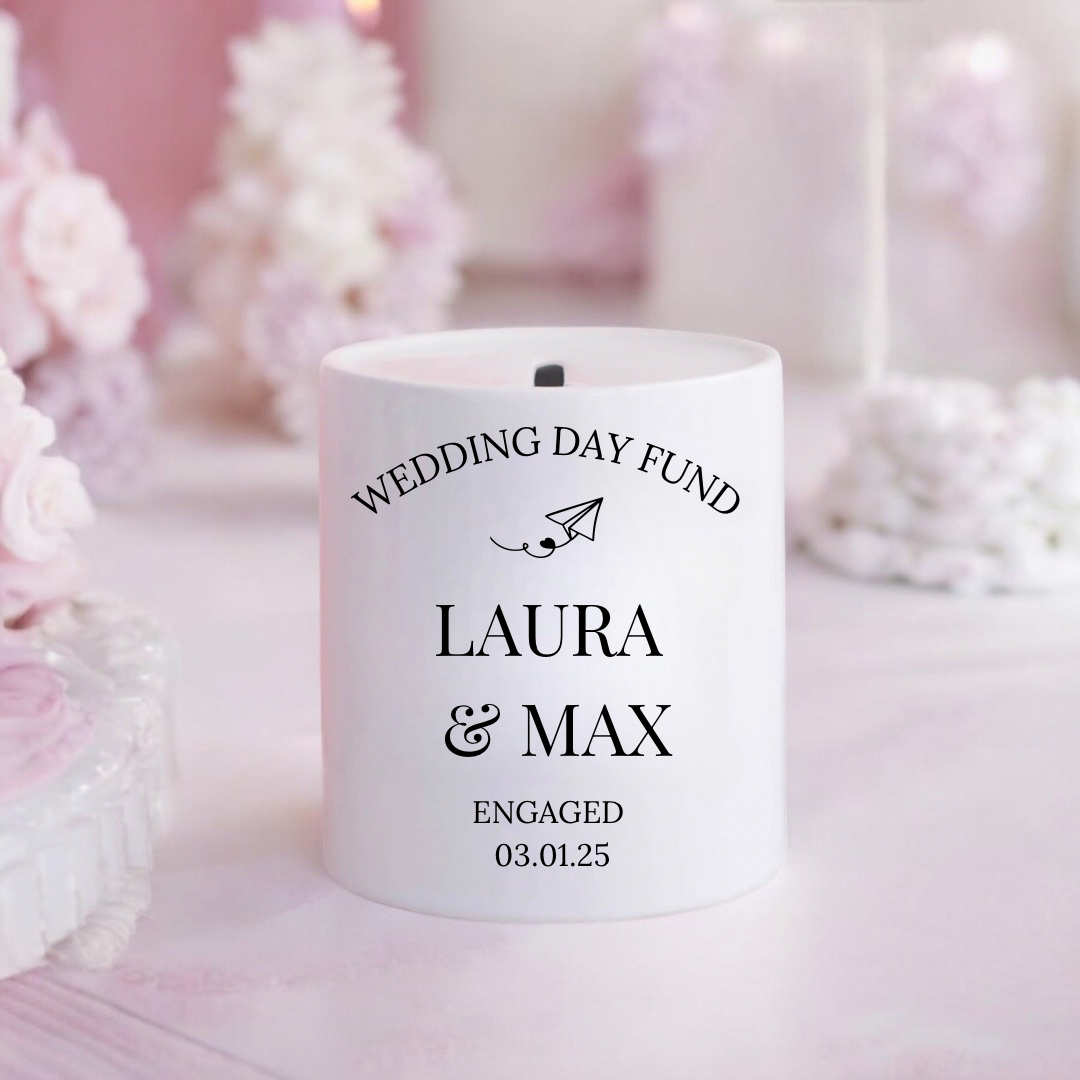 Personalised Wedding Fund Money Box