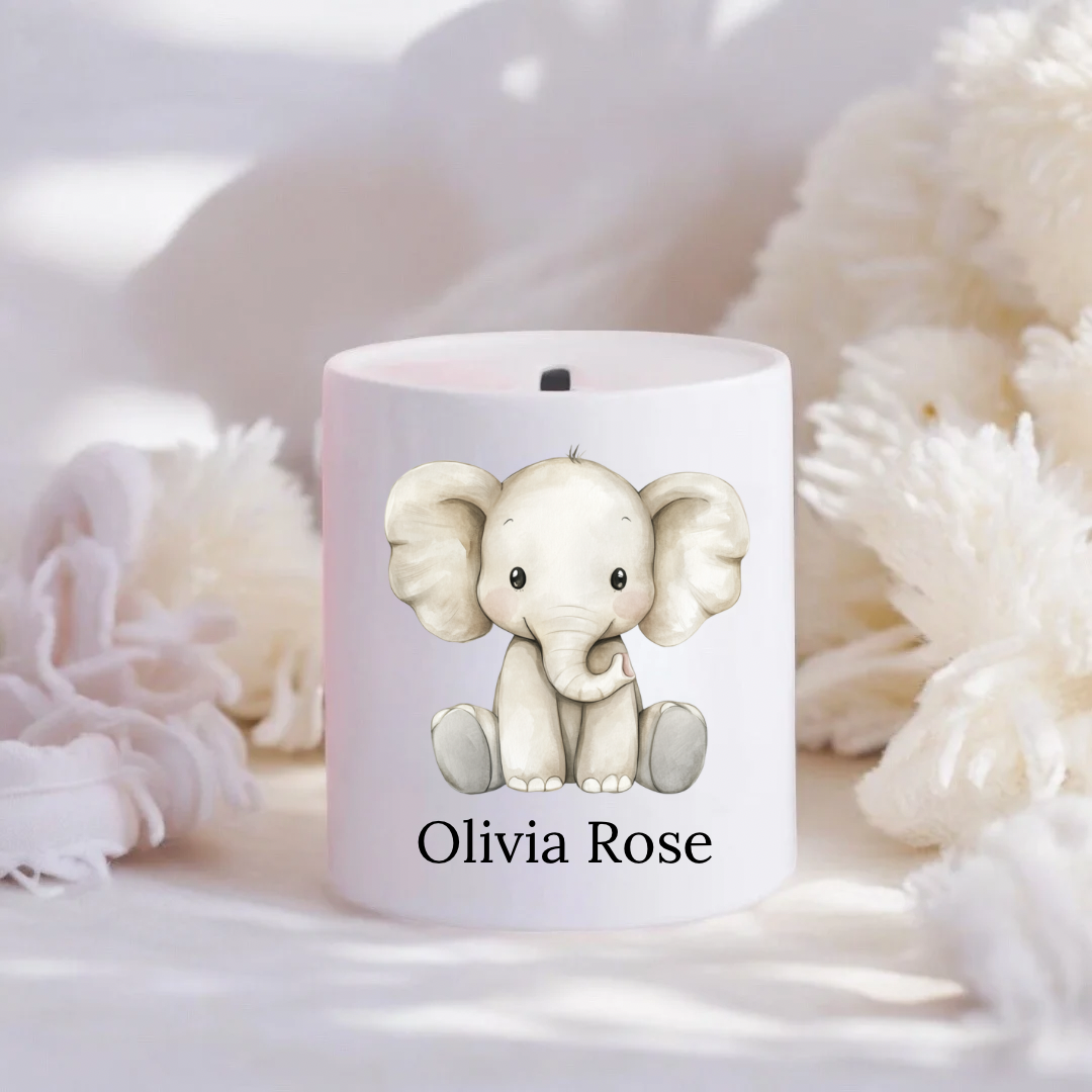 Personalised Elephant Money Box