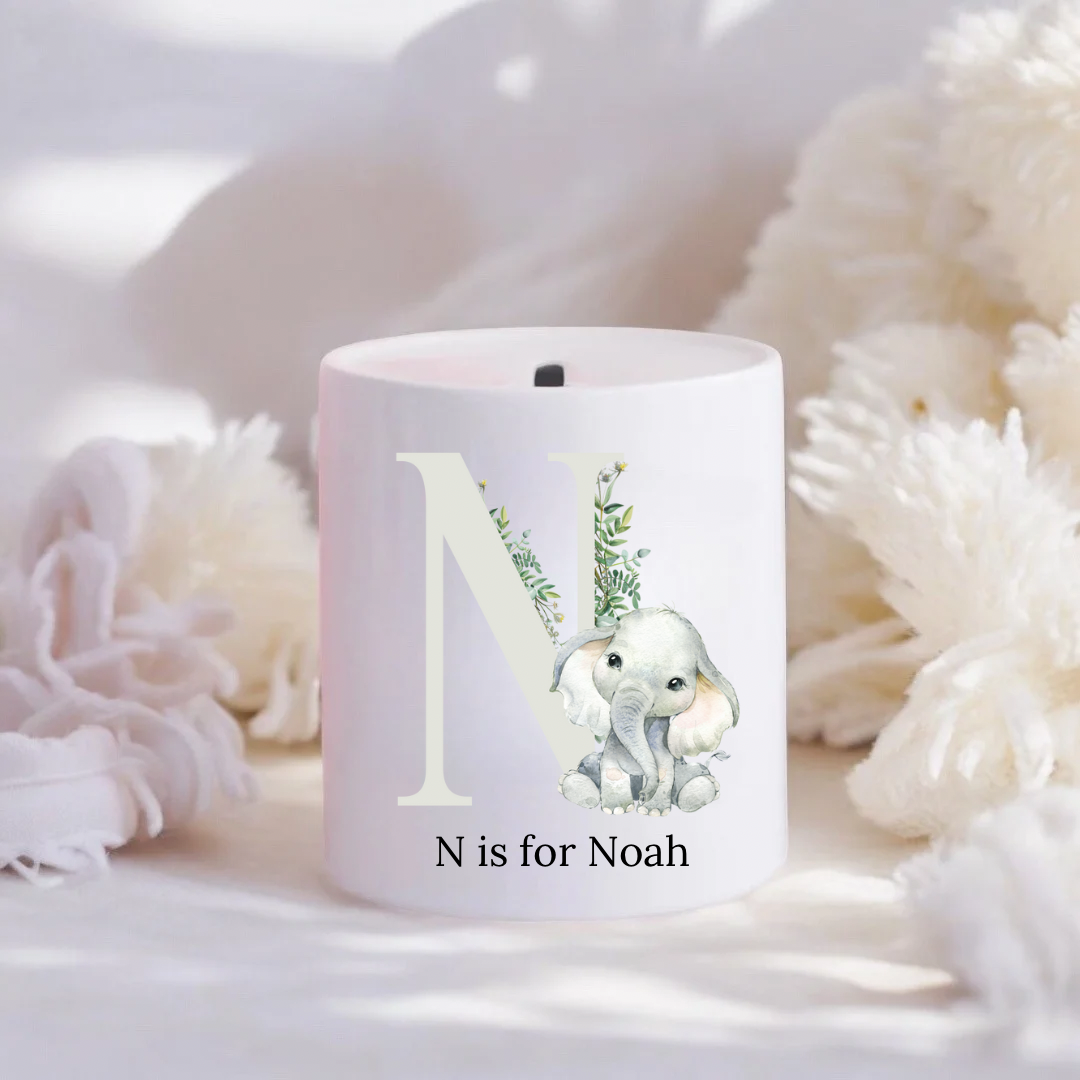 Personalised Elephant Initial Money Box