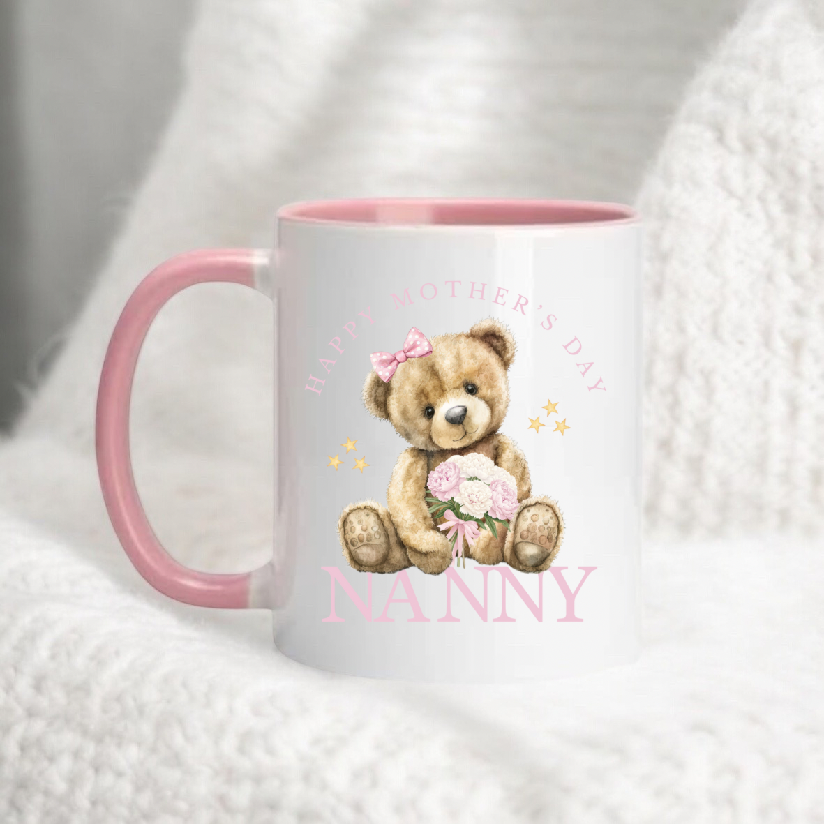 Pink Happy Mother's Day Nanny Mug